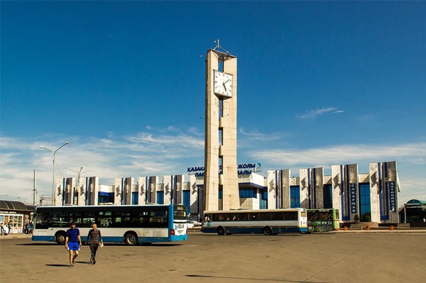 Железнодорожный вокзал города Павлодар
